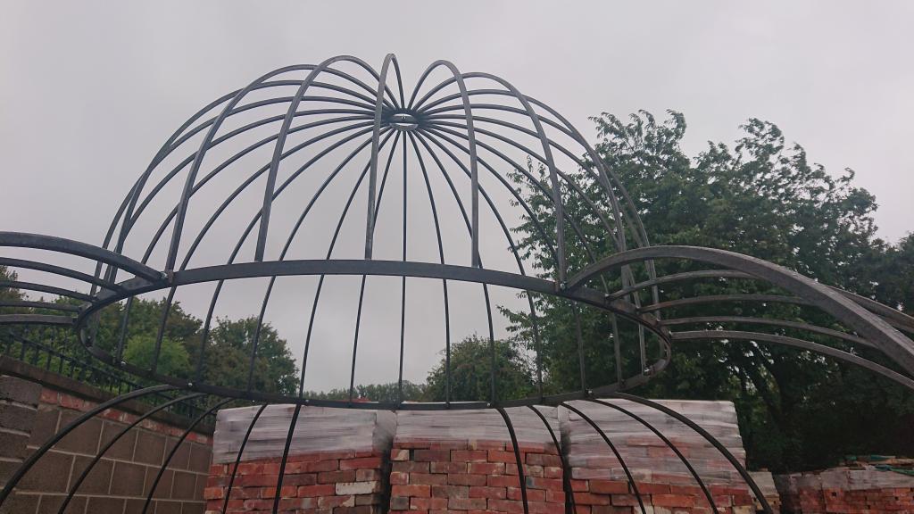 <p>Hand Made Iron Bell Palace</p><p>11 ft wide x 10 ft high